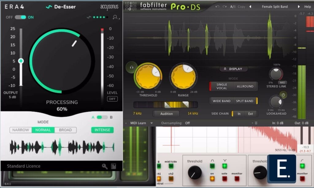 De-essing vocal plugins
